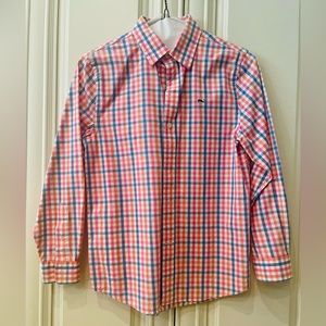 Vineyard Vines Boys Plaid Long Sleeve Button Down Shirt